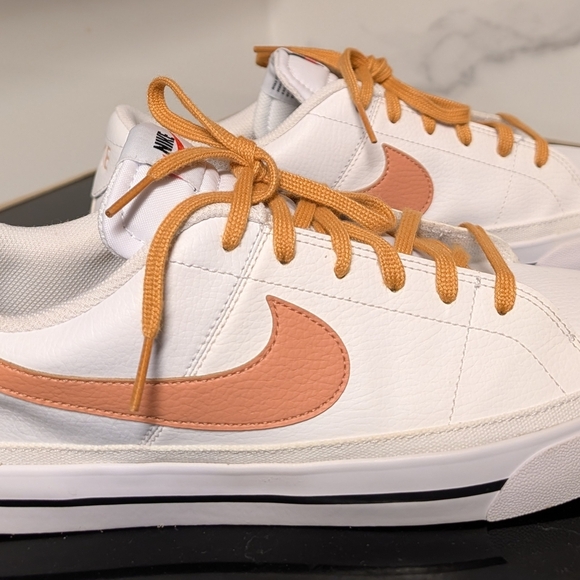 Nike Court Legacy 'White Light Cognac' Sneakers Men's Size 10.5 Like New - Picture 3 of 10